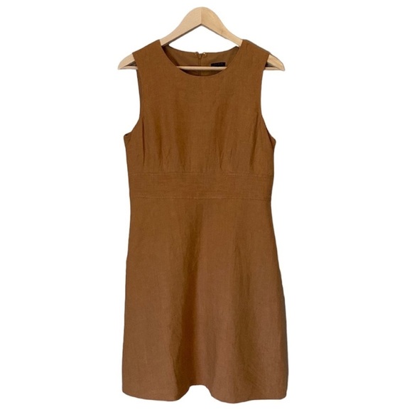 Ann Taylor Dresses & Skirts - ANNE Taylor Brown Linen Dress w/ pockets Size 8